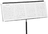 Model #1650 Manhasset<sup>&reg;</sup> Fourscore Folder A music folder which extends the desk width of any music stand 